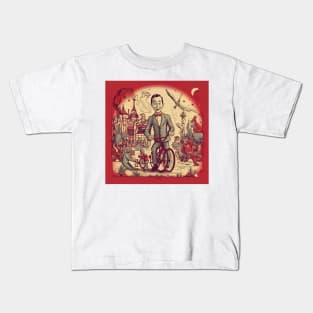 Pee Wee Herman art - design 14 Kids T-Shirt